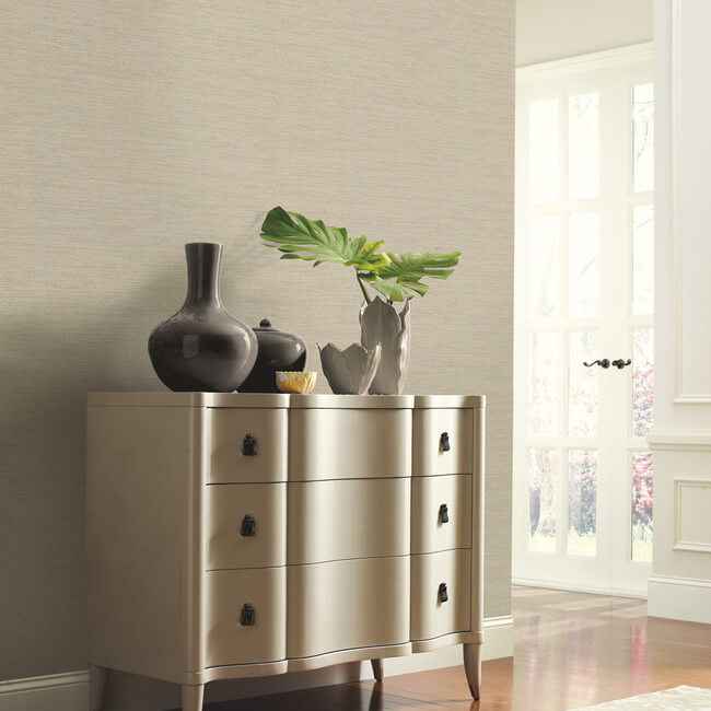 Prairie Textile Wallcovering Caramel - York Wallcoverings - HW3557R - York Wallcoverings Wallpaper
