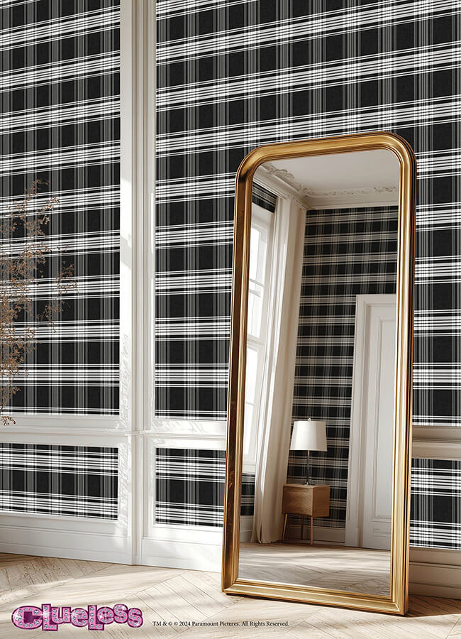 clueless-dionne-black-peel-and-stick-wallpaper-york-wallcoverings-rmws1324 - York Wallcoverings Wallpaper