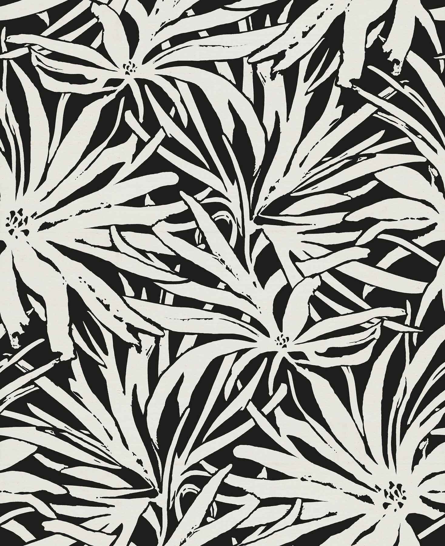 Floral Canopy Black Mural - York Wallcoverings - GN2576M - York Wallcoverings Wallpaper