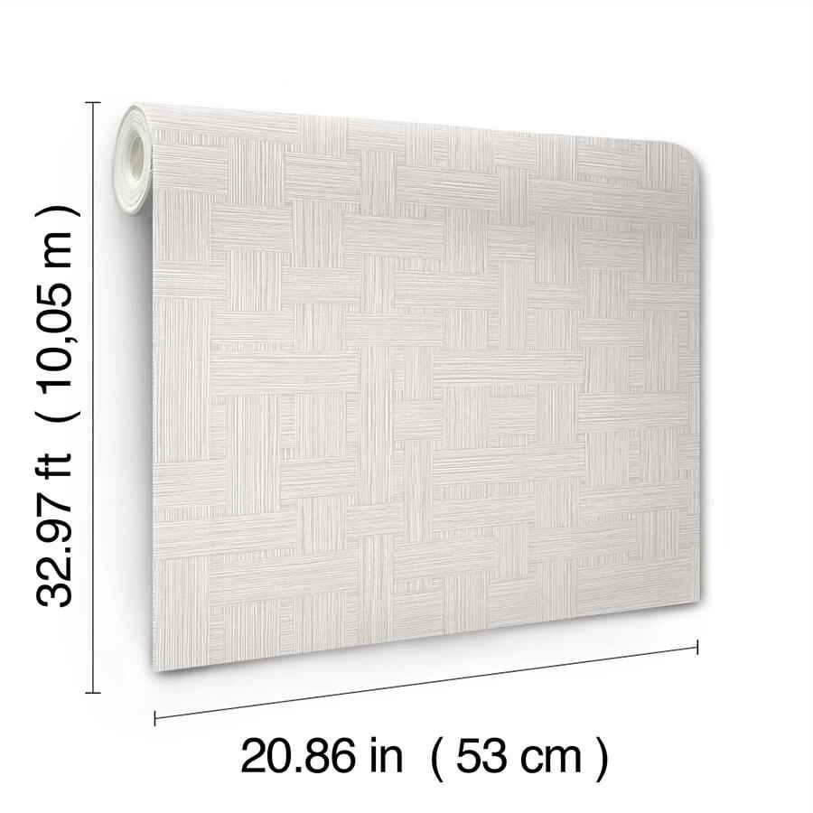 Basketry Warm Grey Wallpaper - York Wallcoverings - SI25724 - York Wallcoverings Wallpaper