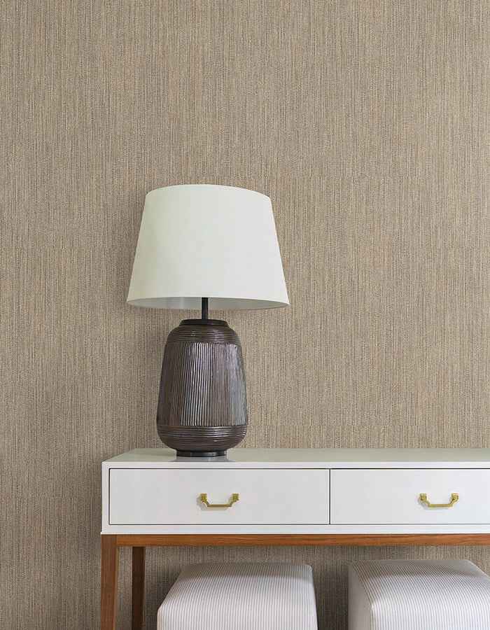 Washed Ramie Oyster Wallpaper - York Wallcoverings - SI25851