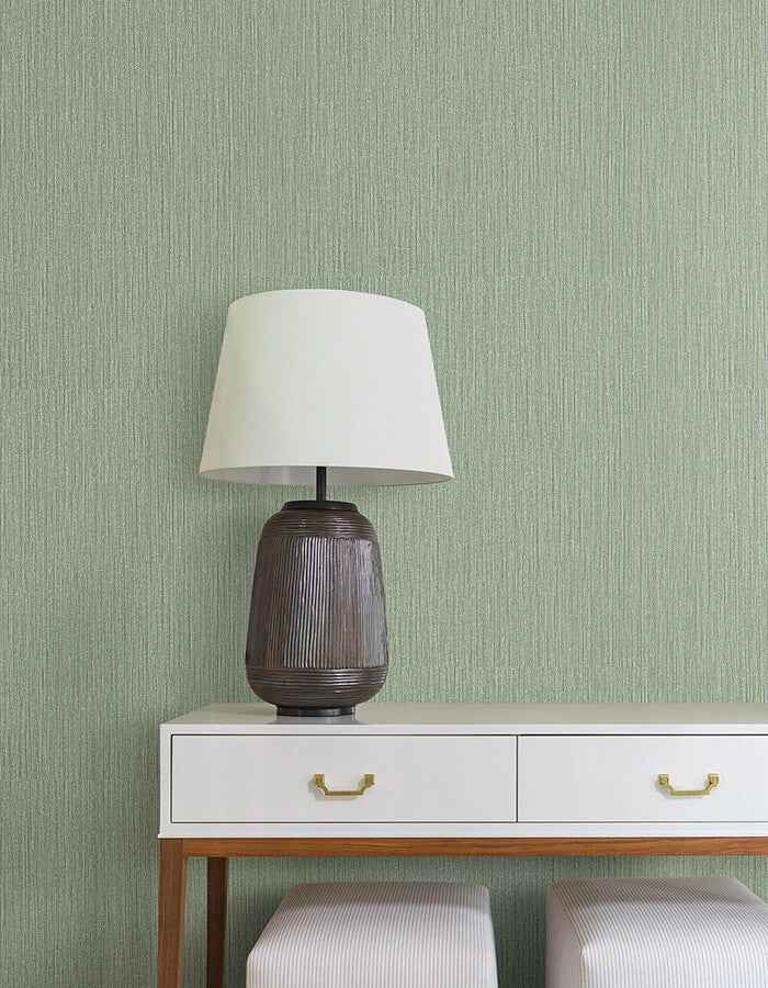 Washed Ramie Sea Glass Wallpaper - York Wallcoverings - SI25854