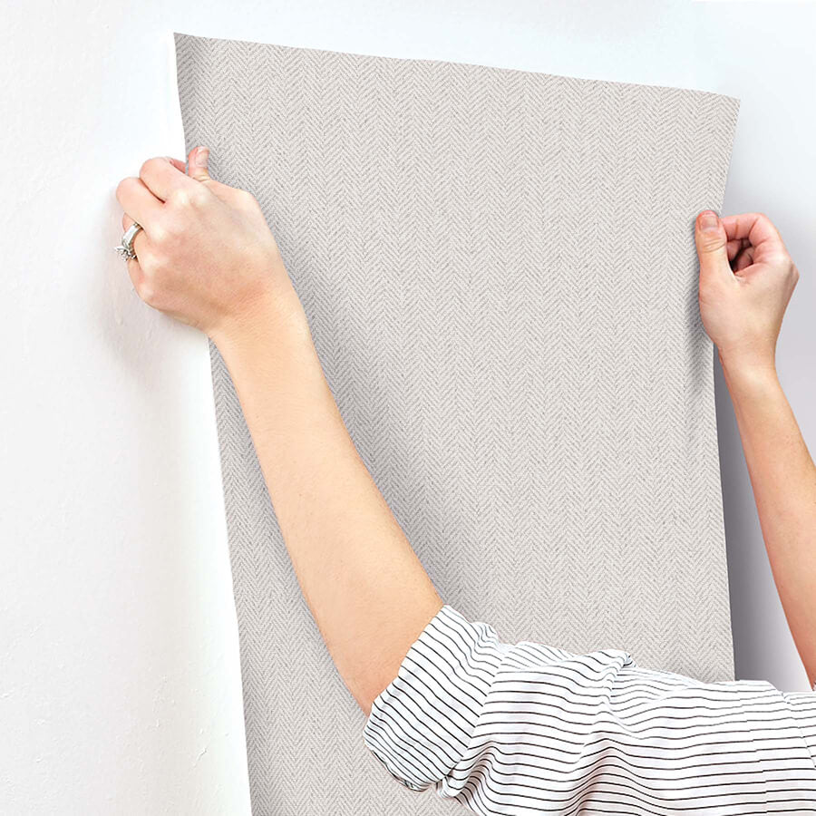 tailored-chevron-white-wallpaper-york-wallcoverings-si26131 - York Wallcoverings Wallpaper