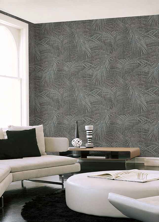 Della Palm Blue Multi Wallpaper - York Wallcoverings - SI50610