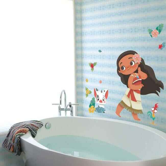 Disney the Little Mermaid Swim Blue Wallpaper - York Wallcoverings - DI0956 - York Wallcoverings Wallpaper