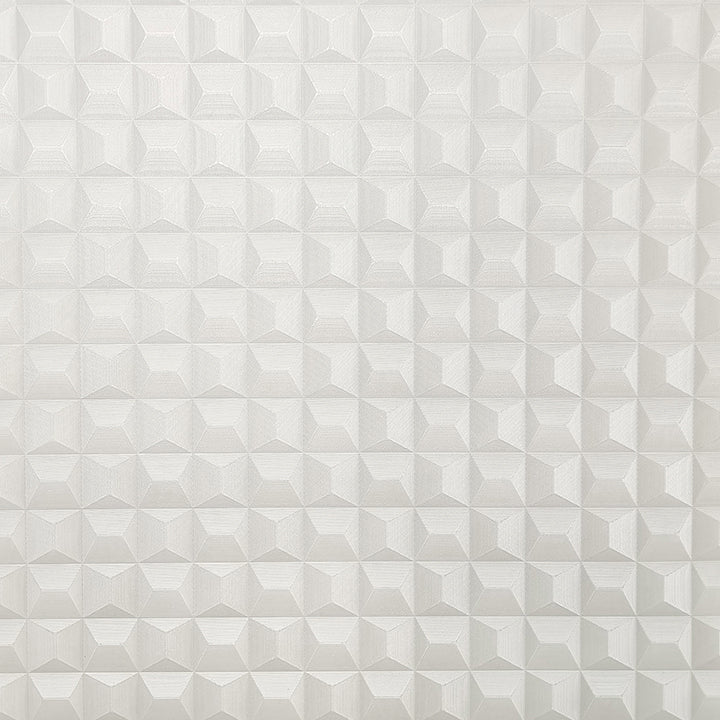 romero-white-3d-geometric-wallpaper-york-wallcoverings-m95683 - York Wallcoverings Wallpaper
