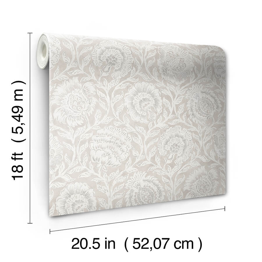 aliviya-wheat-peel-and-stick-wallpaper-york-wallcoverings-nns6507 - York Wallcoverings Wallpaper