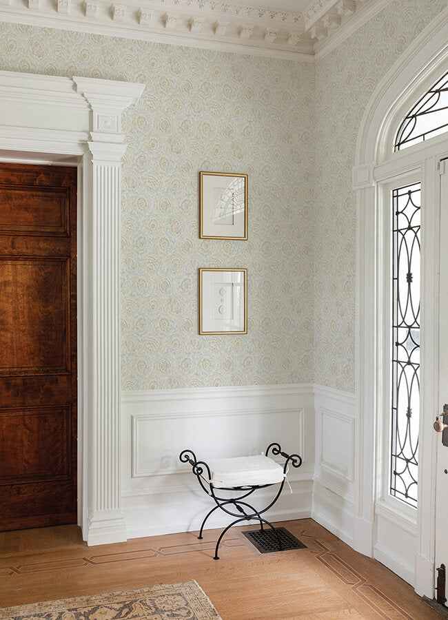 Aliviya Mint Peel & Stick Wallpaper - York Wallcoverings - NNS6510 - York Wallcoverings Wallpaper