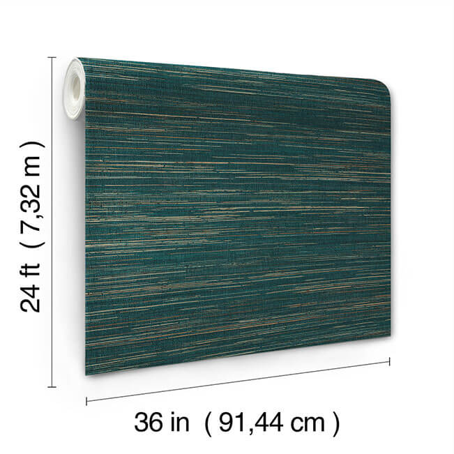 multicolored-hemp-teal-wallpaper-york-wallcoverings-grl86126 - York Wallcoverings Wallpaper