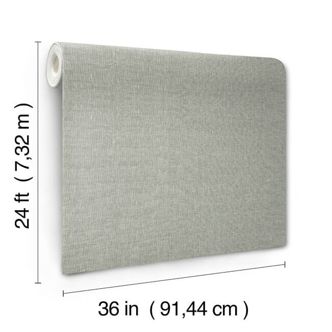 sheer-linen-sparkling-ash-wallpaper-york-wallcoverings-grl88130 - York Wallcoverings Wallpaper