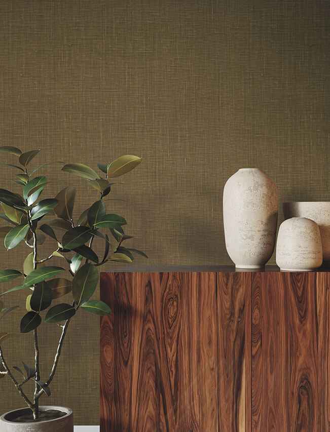 Jute Weave Mustard Wallpaper - York Wallcoverings - GRL88386 - York Wallcoverings Wallpaper