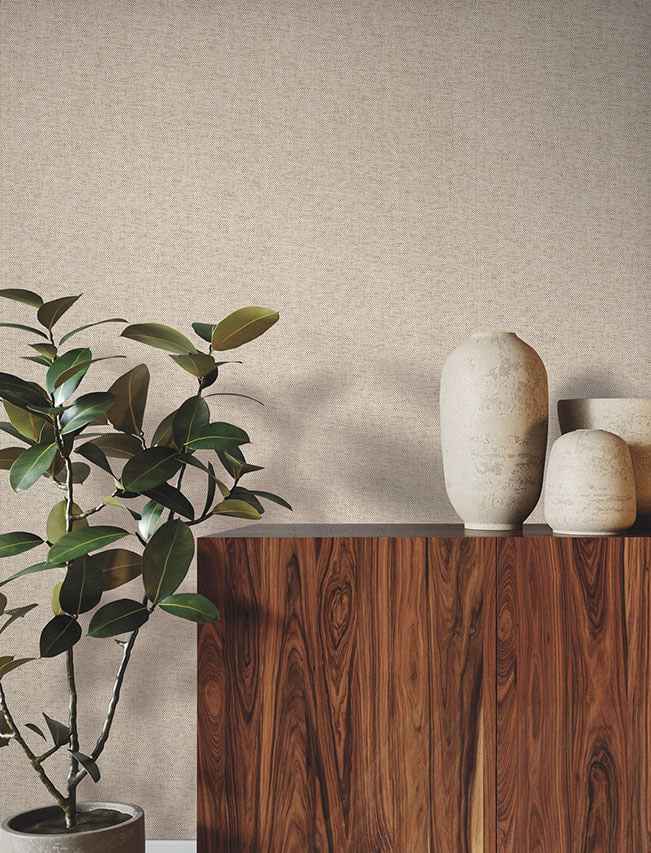 Check Paperweave Toasted Walnut Wallpaper - York Wallcoverings - GRL88398 - York Wallcoverings Wallpaper