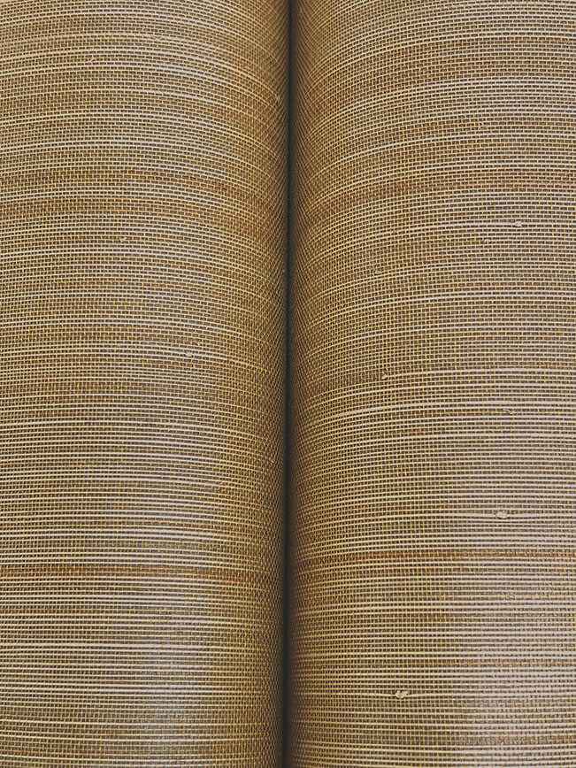 Tailored Abaca Ochre Gold Wallpaper - York Wallcoverings - GRL88465 - York Wallcoverings Wallpaper