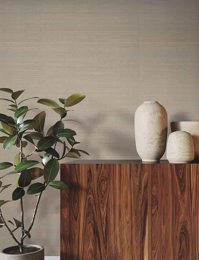 Fine Abaca Almond Wallpaper - York Wallcoverings - YGL7011 - York Wallcoverings Wallpaper