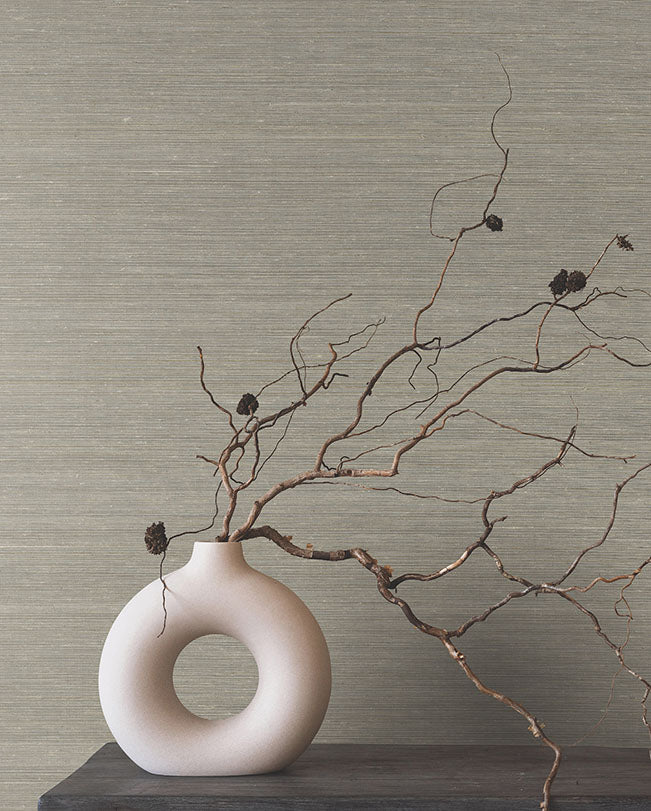 Smooth Abaca Moonstone Wallpaper - York Wallcoverings - YGL7012 - York Wallcoverings Wallpaper