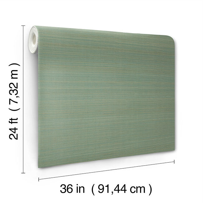 Tailored Abaca Seafoam Wallpaper - York Wallcoverings - YGL7032 - York Wallcoverings Wallpaper
