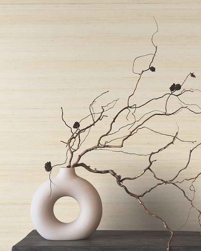 Smooth Abaca Sand Dollar Wallpaper - York Wallcoverings - YGL7045 - York Wallcoverings Wallpaper