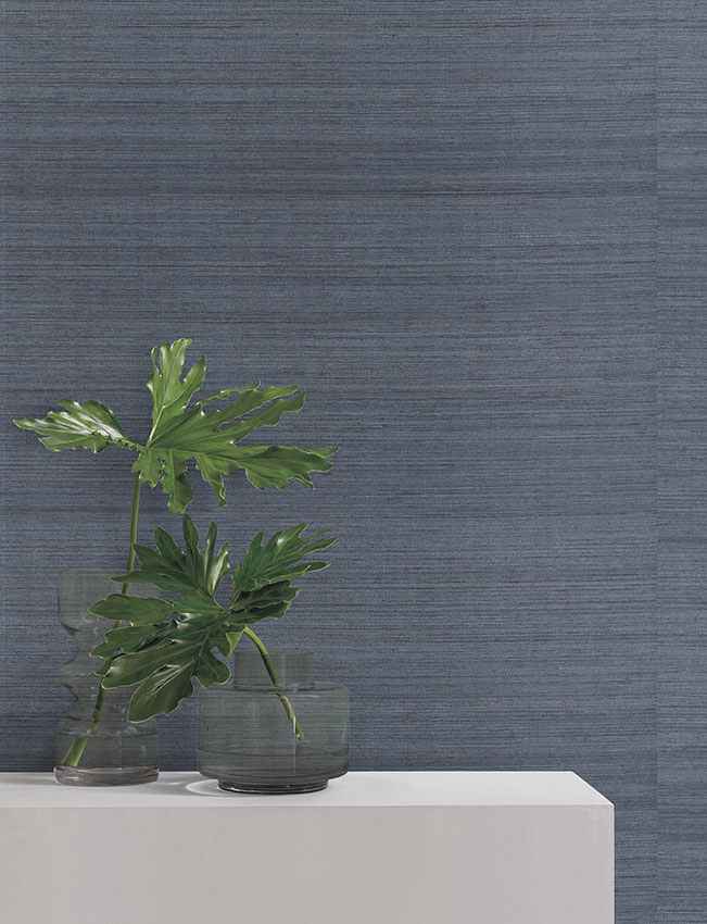 Horizon Abaca Indigo Wallpaper - York Wallcoverings - YGL7064 - York Wallcoverings Wallpaper