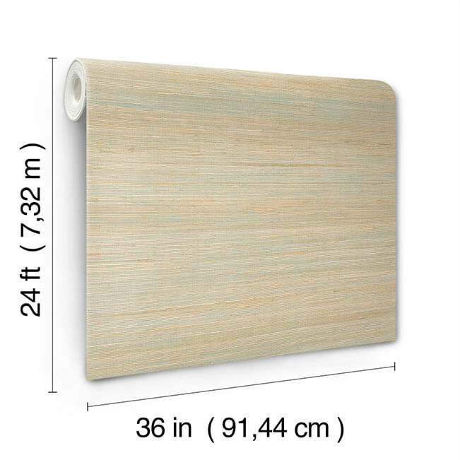 horizontal-jute-seaglass-wallpaper-york-wallcoverings-ygl7070 - York Wallcoverings Wallpaper