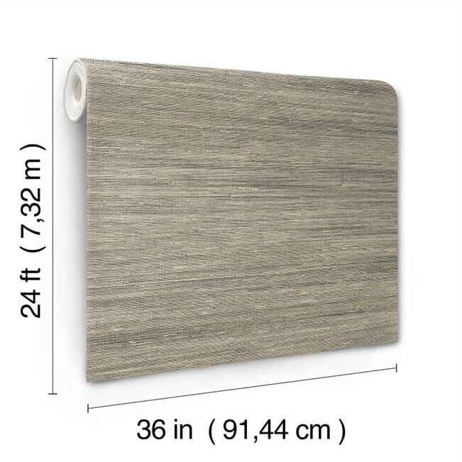 Horizontal Jute Black / Natural Wallpaper - York Wallcoverings - YGL7075 - York Wallcoverings Wallpaper