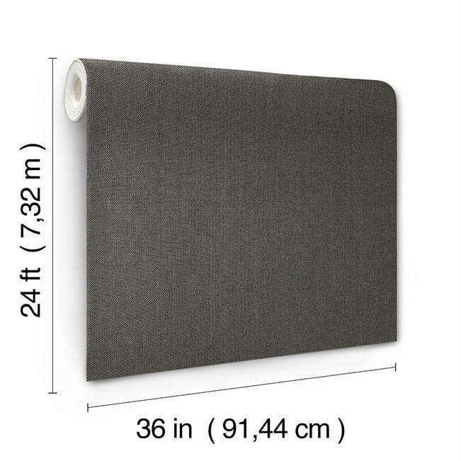 check-paperweave-graphite-wallpaper-york-wallcoverings-ygl7078 - York Wallcoverings Wallpaper