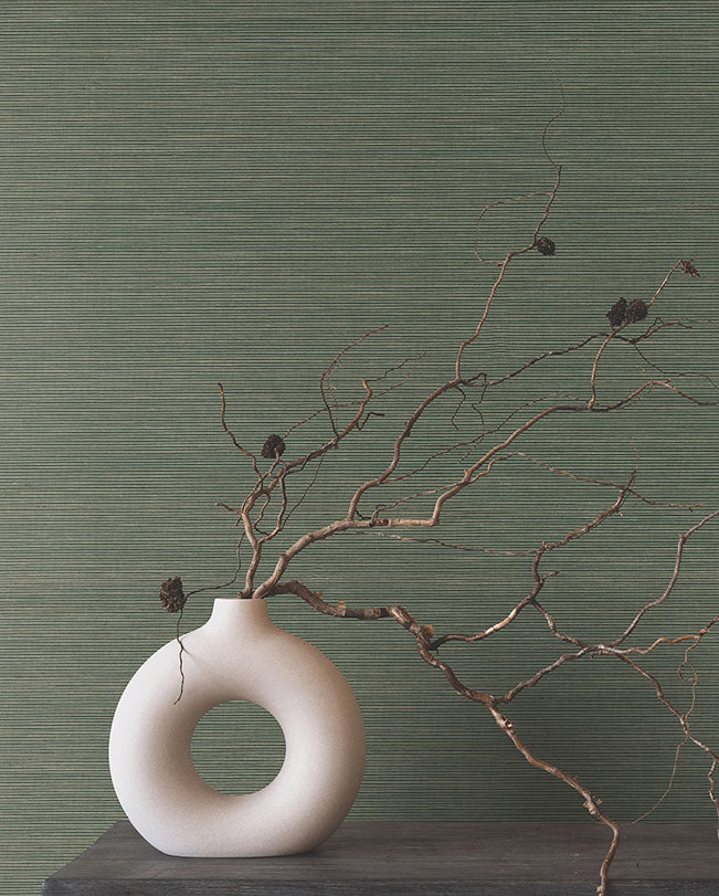 Smooth Abaca Forest Wallpaper - York Wallcoverings - YGL7092 - York Wallcoverings Wallpaper