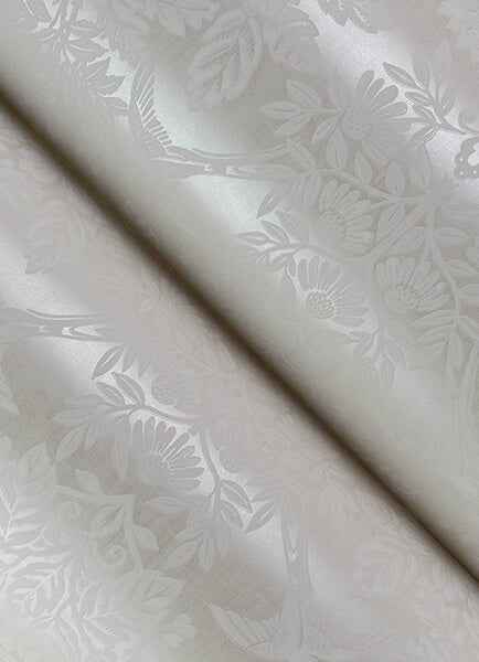 Finch Ivory Woodland Damask Wallpaper - York Wallcoverings - 4173-27624 - York Wallcoverings Wallpaper