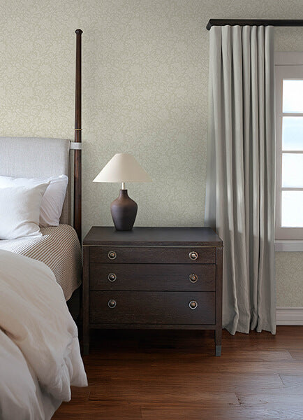 hague-ivory-floral-trail-wallpaper-york-wallcoverings-4173-27629 - York Wallcoverings Wallpaper