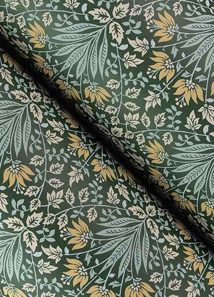 Woodbury Evergreen Floral Damask Wallpaper - York Wallcoverings - 4173-27631 - York Wallcoverings Wallpaper