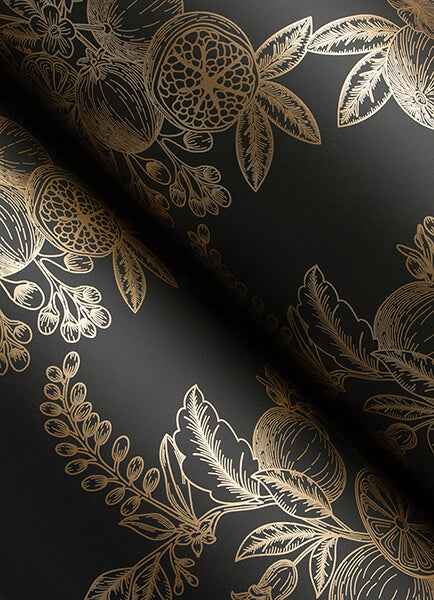 Gerty Gold Fruit Toile Wallpaper - York Wallcoverings - 4173-27635 - York Wallcoverings Wallpaper