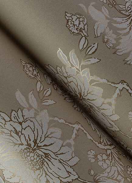 Gisela Neutral Floral Columns Wallpaper - York Wallcoverings - 4173-27640 - York Wallcoverings Wallpaper