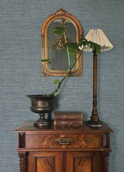Roderick Blue Textured Wallpaper - York Wallcoverings - 4173-27648 - York Wallcoverings Wallpaper