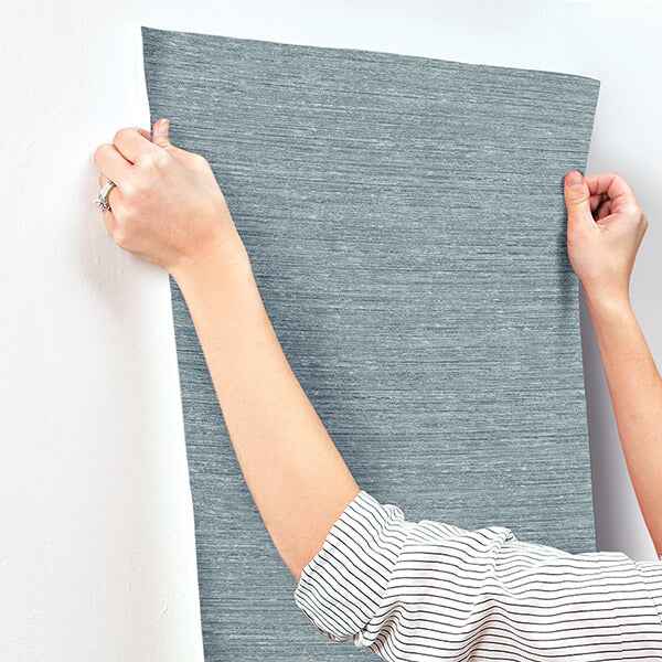 Roderick Blue Textured Wallpaper - York Wallcoverings - 4173-27648 - York Wallcoverings Wallpaper