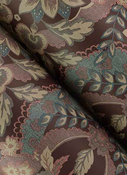 Collins Plum Damask Wallpaper - York Wallcoverings - 4173-27656 - York Wallcoverings Wallpaper