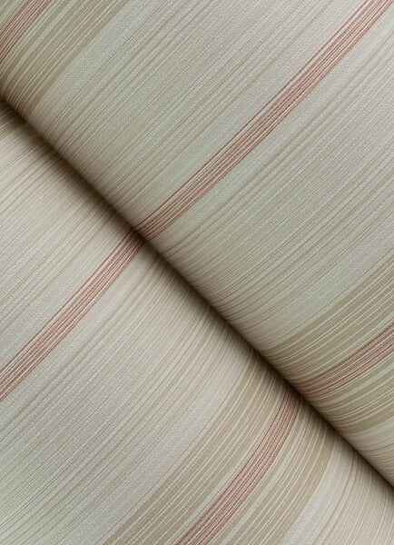 Ames Red Linen Stripe Wallpaper - York Wallcoverings - 4173-27663 - York Wallcoverings Wallpaper