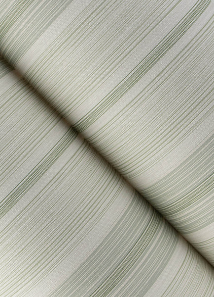 Ames Seafoam Linen Stripe Wallpaper - York Wallcoverings - 4173-27664 - York Wallcoverings Wallpaper