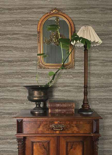 Lyman Stone Striated Wallpaper - York Wallcoverings - 4173-27666