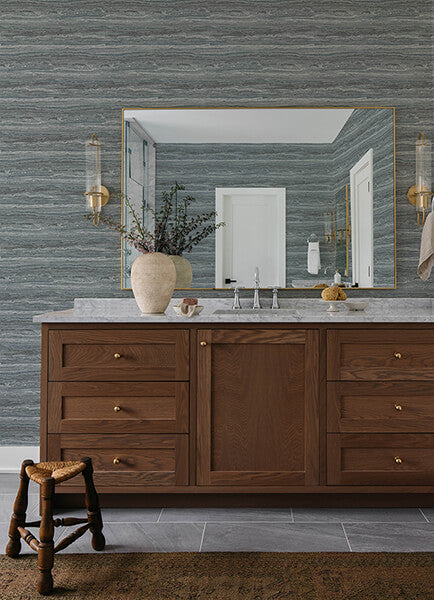 lyman-blue-striated-wallpaper-york-wallcoverings-4173-27667 - York Wallcoverings Wallpaper