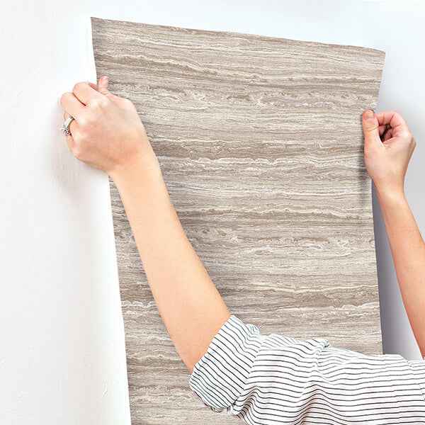 Lyman Mauve Striated Wallpaper - York Wallcoverings - 4173-27668 - York Wallcoverings Wallpaper
