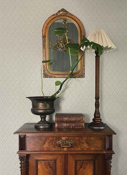 Tillie Neutral Diamond Floral Wallpaper - York Wallcoverings - 4173-27669 - York Wallcoverings Wallpaper