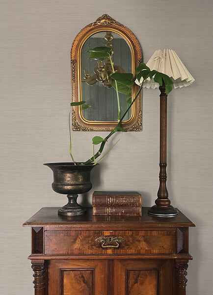 Mycroft Pearl Grasscloth Wallpaper - York Wallcoverings - 4173-82100 - York Wallcoverings Wallpaper