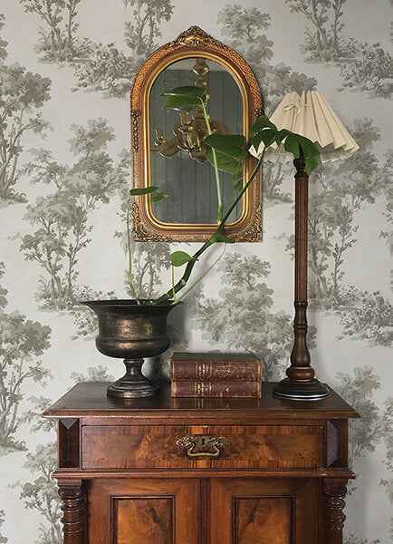 Sainsbury Slate Forest Wallpaper - York Wallcoverings - 4173-82107