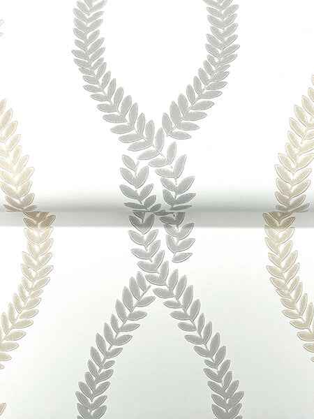 Laureate Neutral Vine Trellis Wallpaper - York Wallcoverings - VP1322 - York Wallcoverings Wallpaper