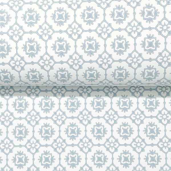 Priti Light Blue Floral Grid Wallpaper - York Wallcoverings - VP1331 - York Wallcoverings Wallpaper