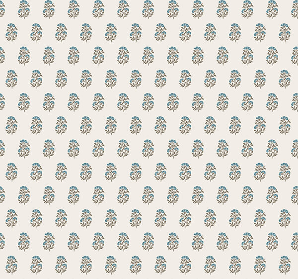 sylvie-teal-floral-wallpaper-york-wallcoverings-vp1383 - York Wallcoverings Wallpaper