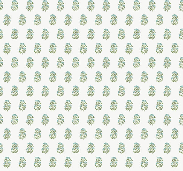 sylvie-green-floral-wallpaper-york-wallcoverings-vp1385 - York Wallcoverings Wallpaper
