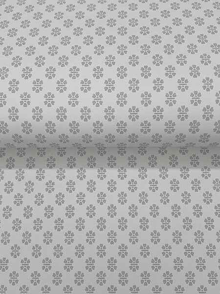 Brioni Cream Floral Stamp Wallpaper - York Wallcoverings - VP1396 - York Wallcoverings Wallpaper