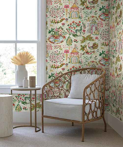 Parc Multicolor Garden Dreams Wallpaper - York Wallcoverings - VP1401 - York Wallcoverings Wallpaper