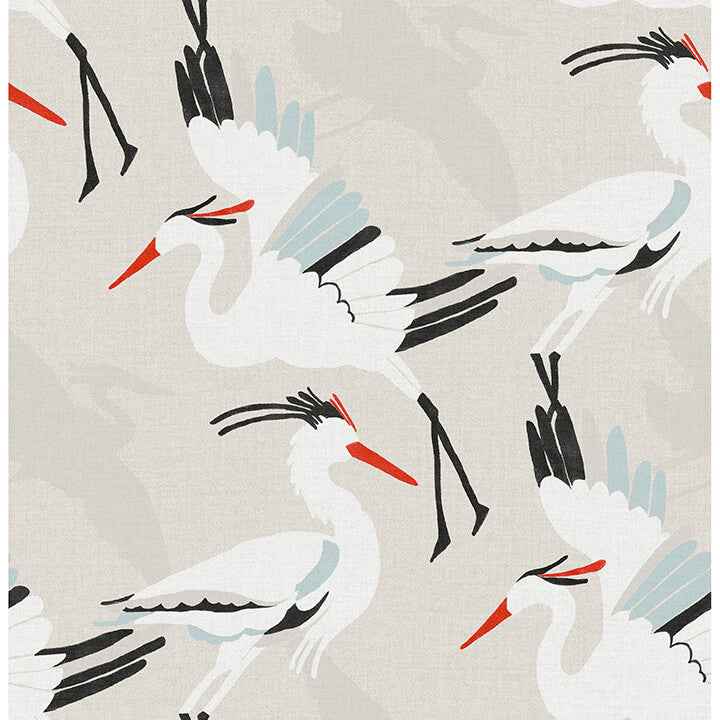Coastal Wings Tan Peel and Stick Wallpaper - York Wallcoverings - NUS6500 - York Wallcoverings Wallpaper