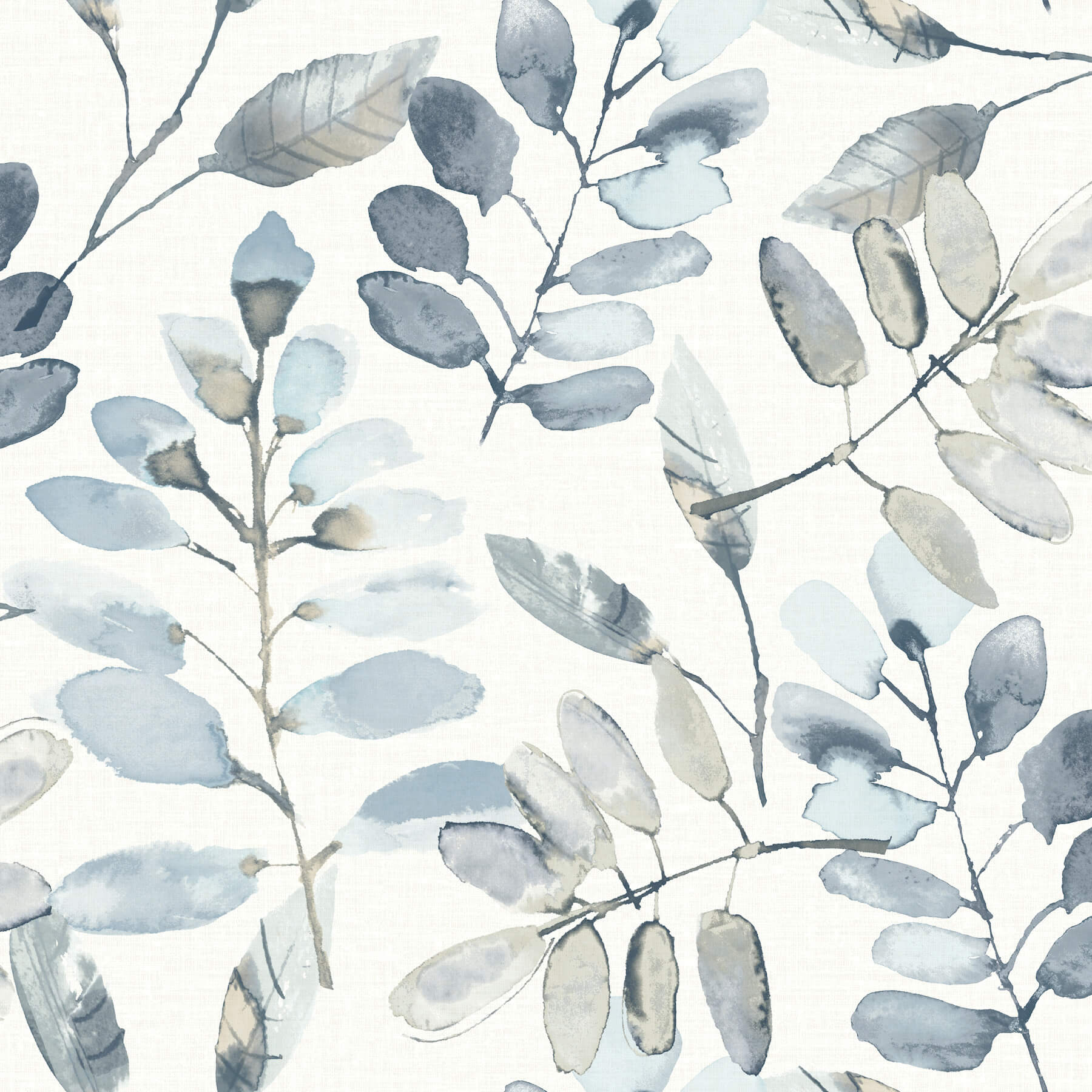 pinnate-blue-leaves-wallpaper-york-wallcoverings-4169-13908 - York Wallcoverings Wallpaper